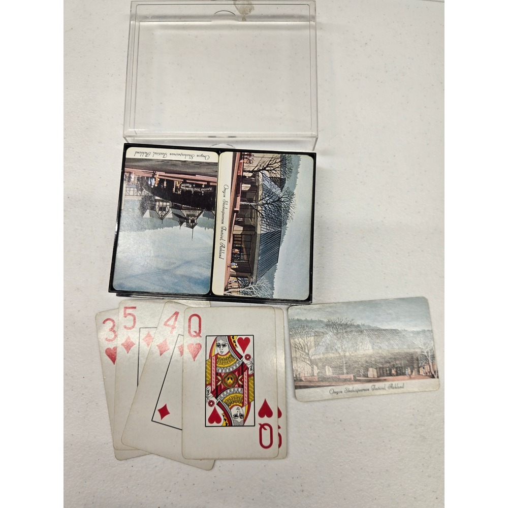 Vintage‎ Oregon Shakespearean Festival Ashland Double Deck Playing Cards Bridge